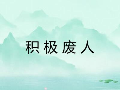 积极废人