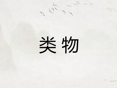 类物