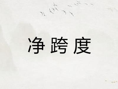 净跨度