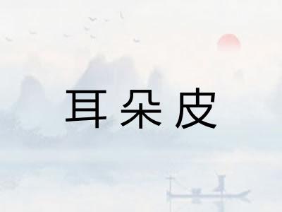 耳朵皮