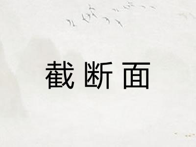 截断面
