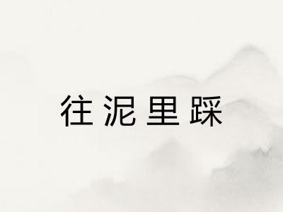往泥里踩