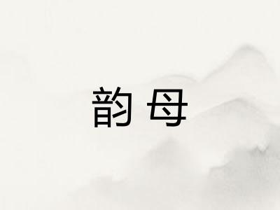 韵母