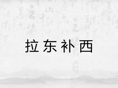 拉东补西