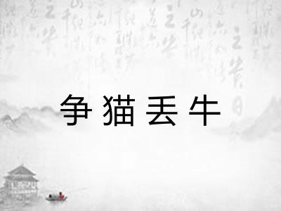 争猫丢牛