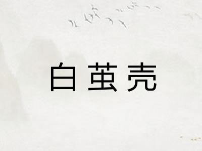 白茧壳