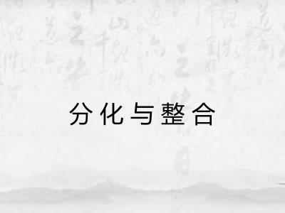 分化与整合