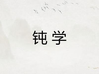 钝学
