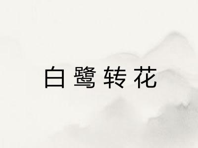 白鹭转花