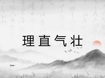 理直气壮