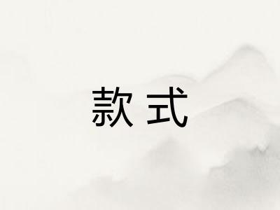 款式