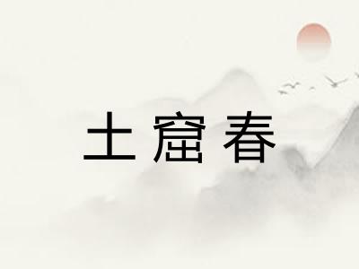 土窟春