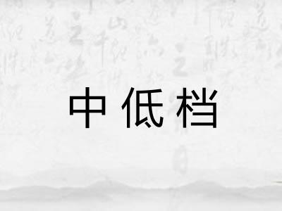 中低档