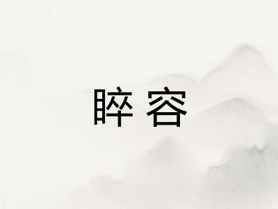睟容