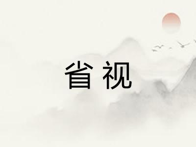 省视