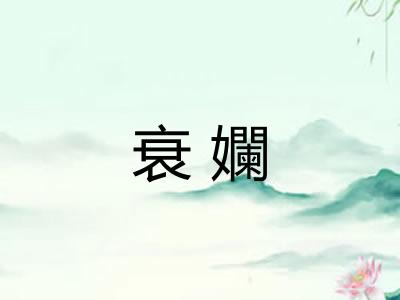 衰孄