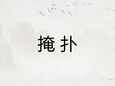 掩扑