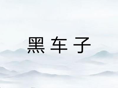 黑车子