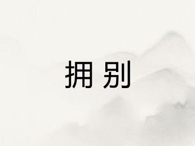 拥别