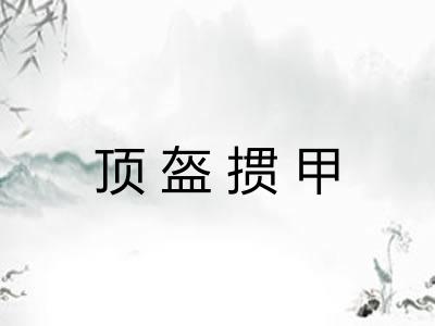 顶盔掼甲