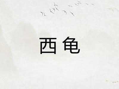 西龟