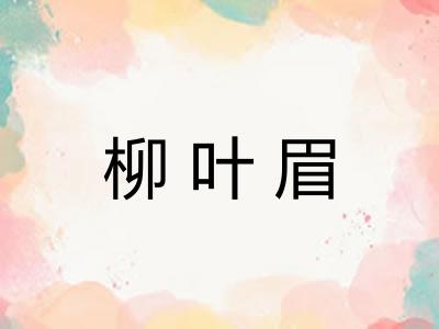 柳叶眉