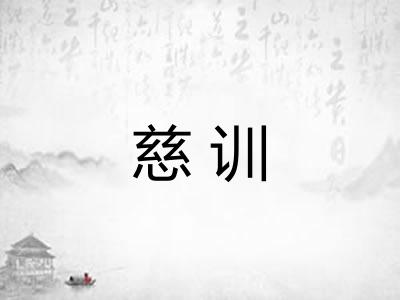 慈训