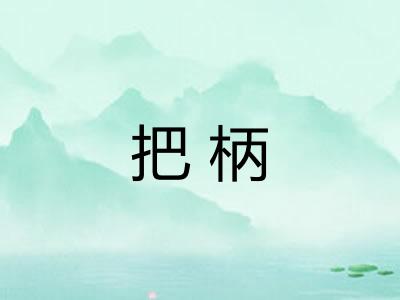 把柄