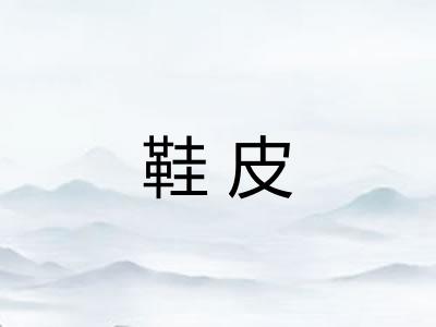 鞋皮