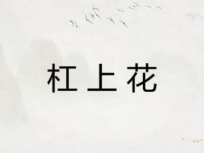 杠上花