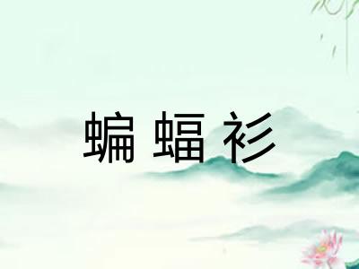 蝙蝠衫