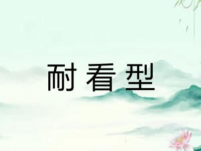 耐看型