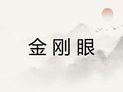 金刚眼