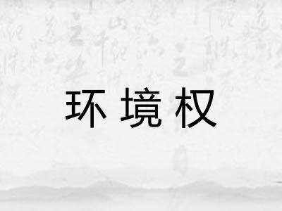 环境权