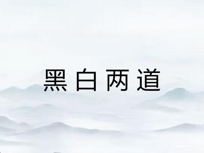 黑白两道