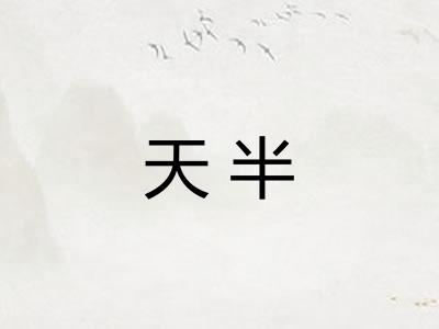 天半