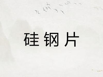 硅钢片