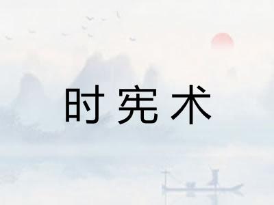时宪术