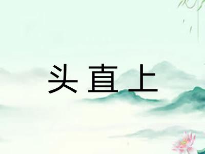头直上