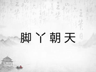 脚丫朝天