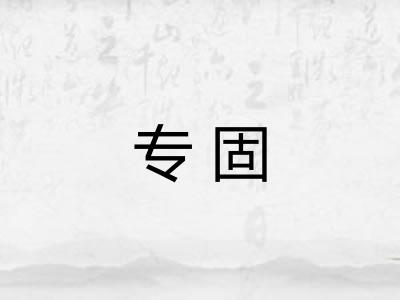 专固