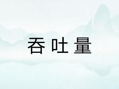 吞吐量