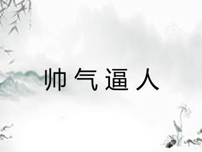 帅气逼人