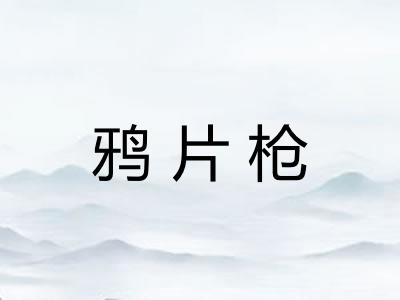 鸦片枪