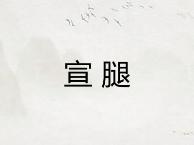 宣腿