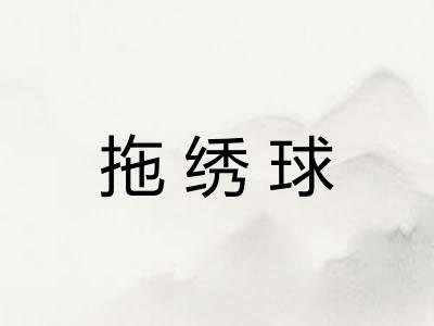 拖绣球