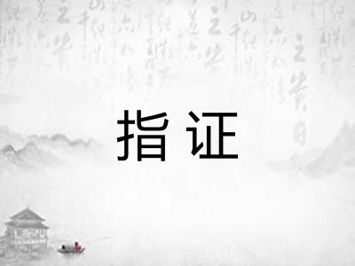 指证