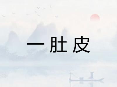 一肚皮