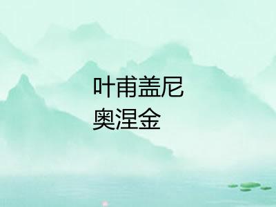 叶甫盖尼奥涅金