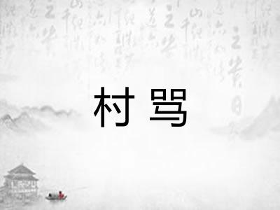 村骂